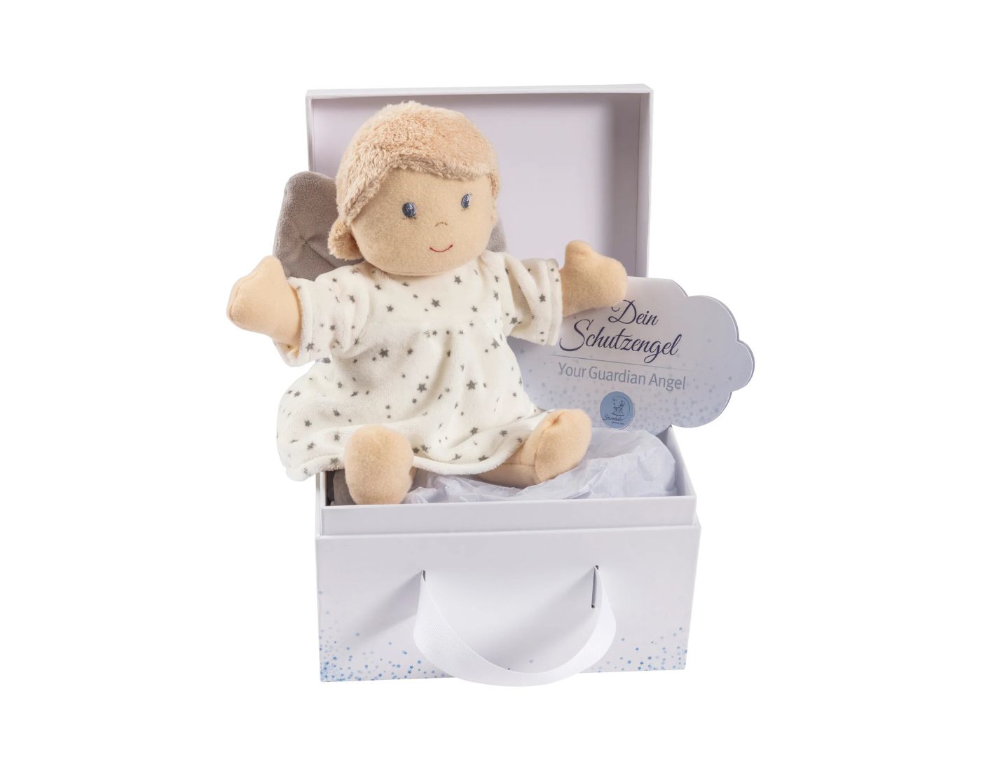 Spieluhr L SCHUTZENGEL in ecru