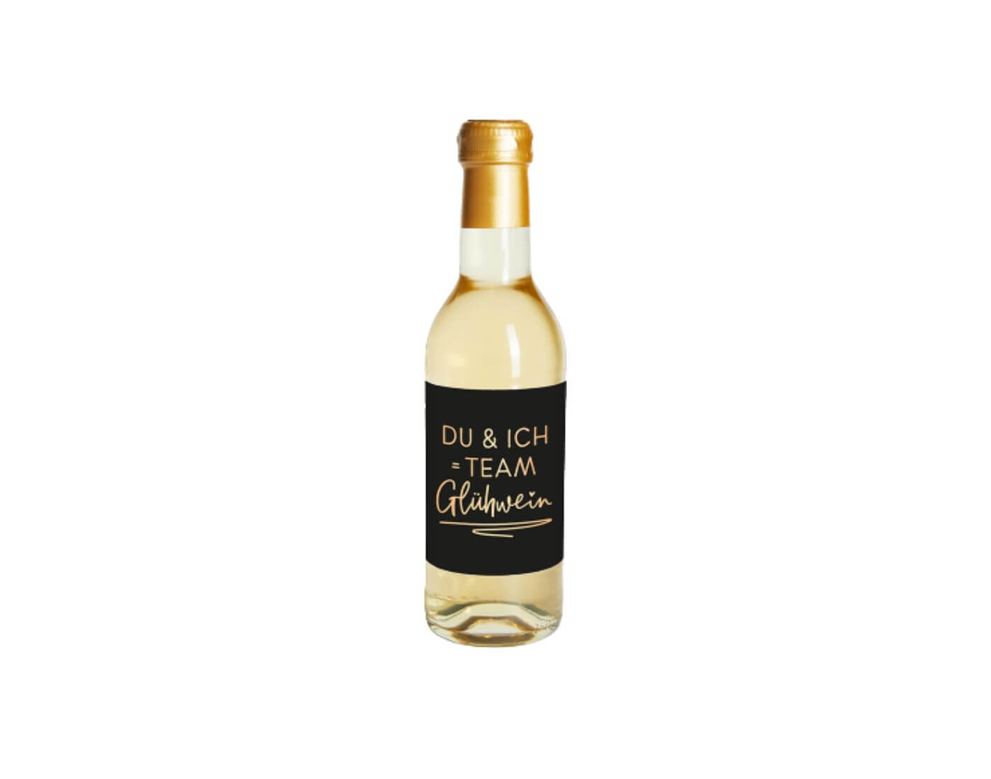 Glühwein-Flasche weiß 0,25l Team Glühwein