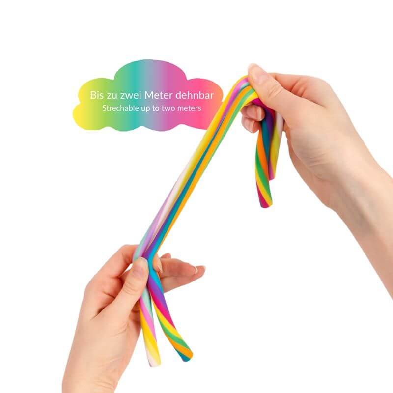 DREAMLAND Powerschnüre Regenbogen, 2-fach sortiert