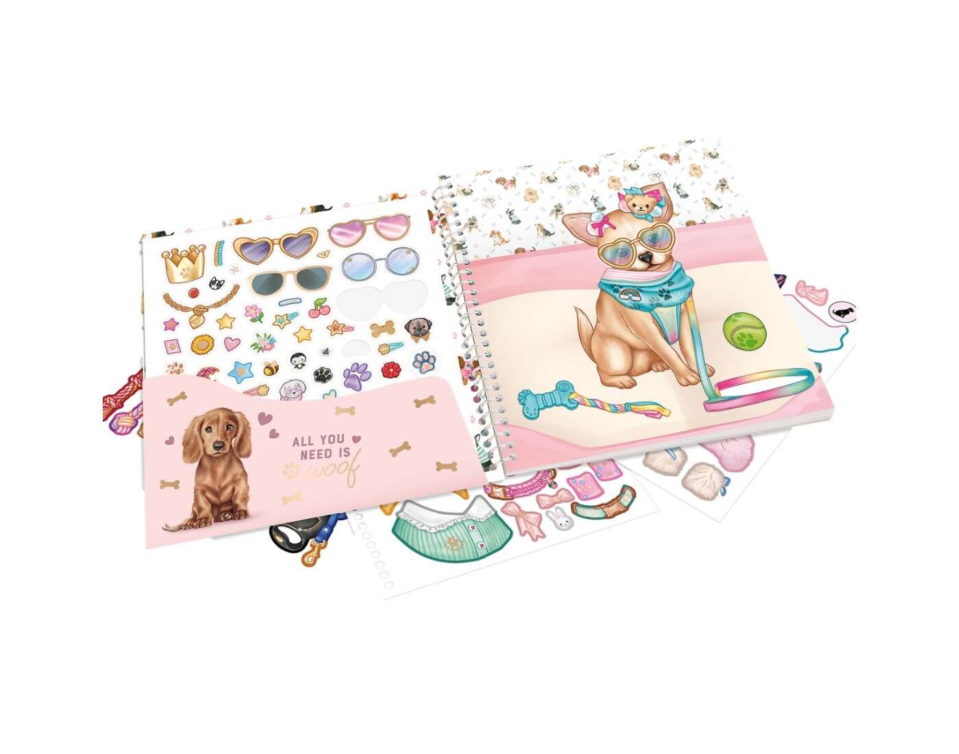 TOPModel Dress Me Up Stickerbuch DOGGY