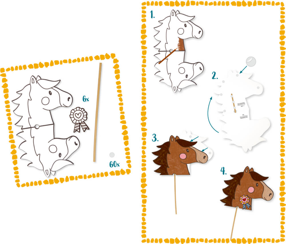 4029753223876_4 Steckenpferd-Bastelset - Mein kleiner Ponyhof