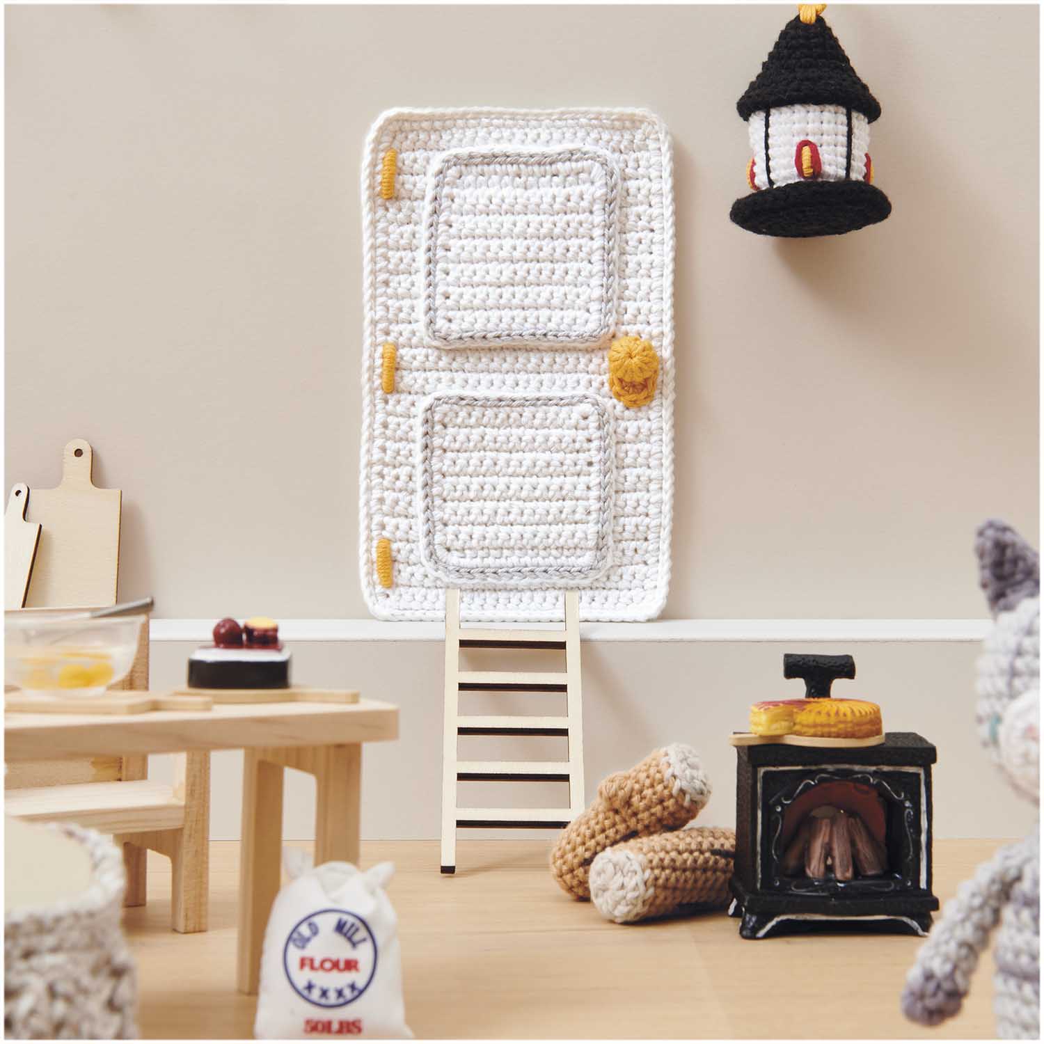 Miniatur Kamin mit Licht 7x4,8x2,2cm - Wichtel- und Puppenstube