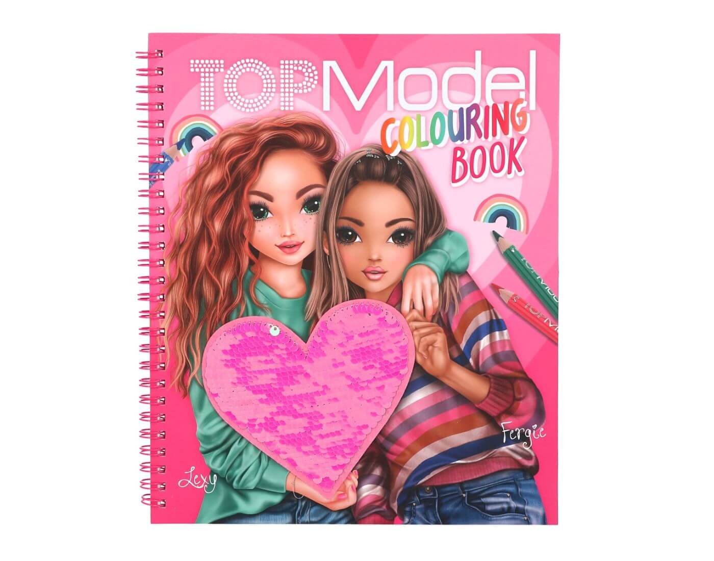 TOPModel Malbuch mit Pailletten