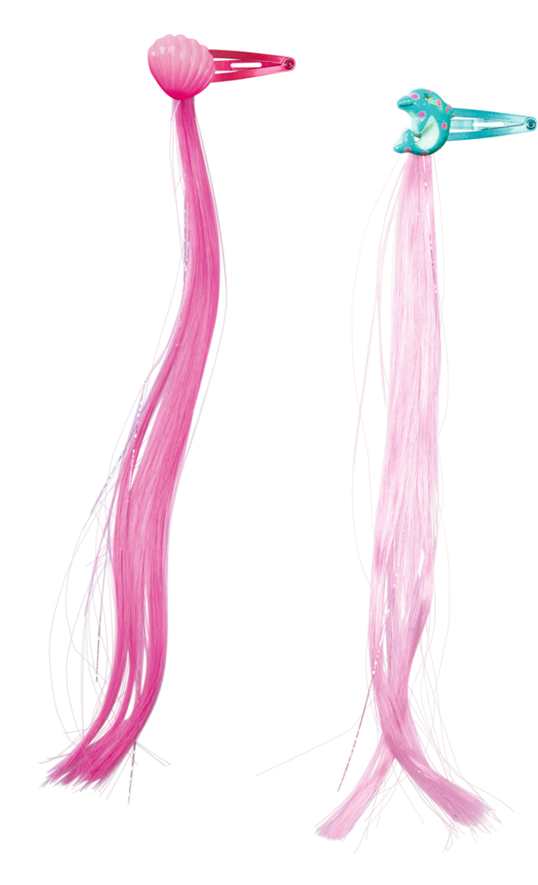 Haarclips mit Glitzersträhnen (4er Set) Nella Nixe