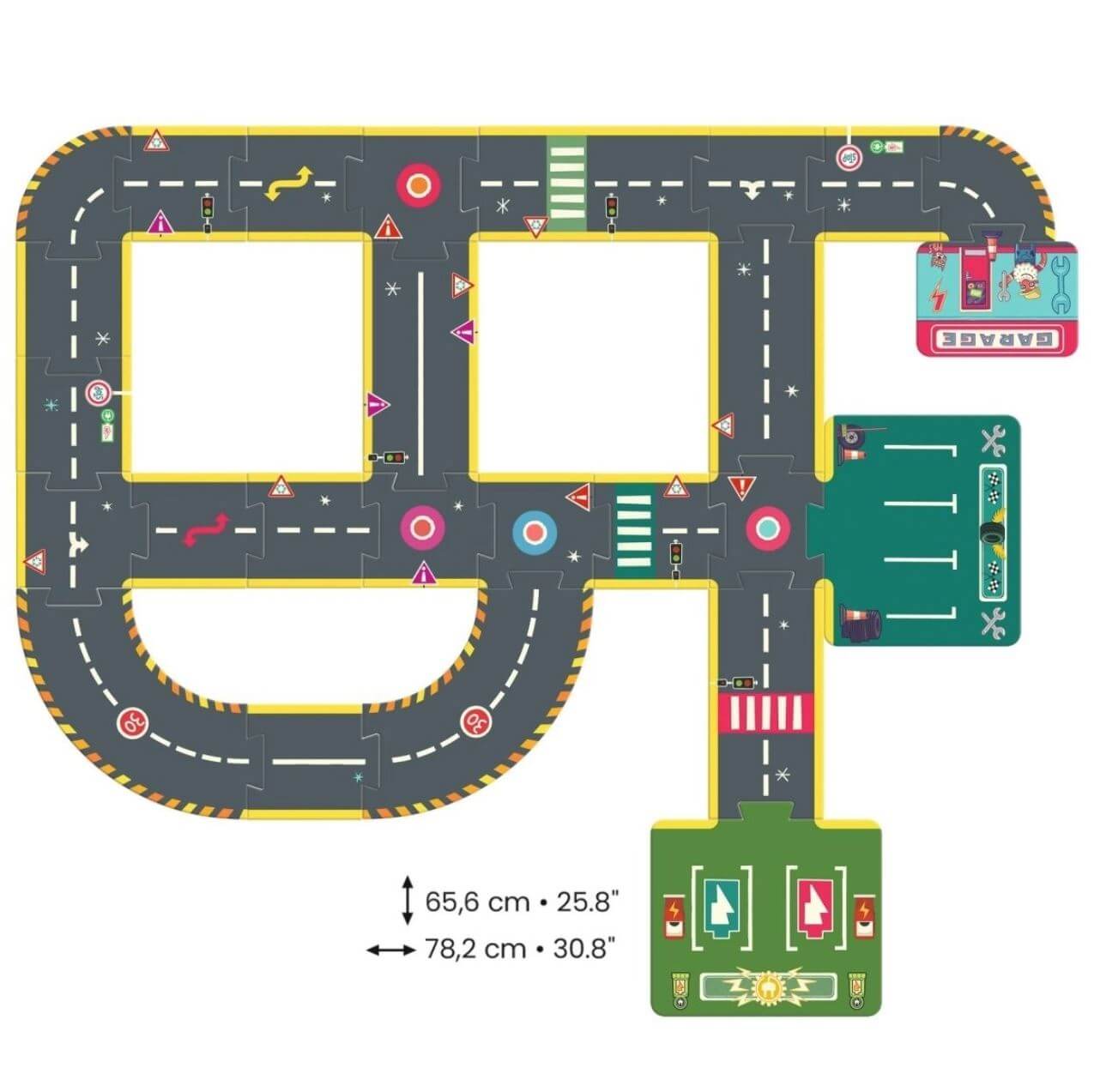 Bodenpuzzle - Straße
