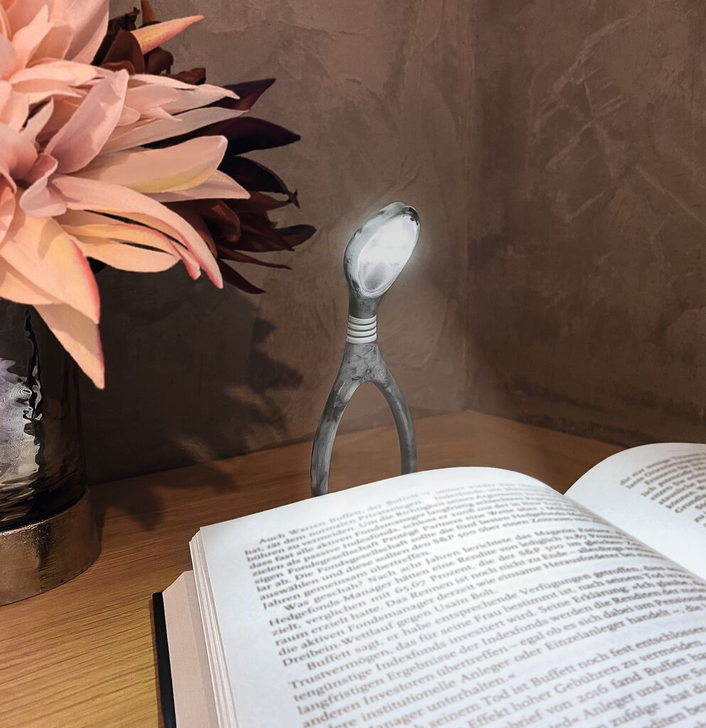libri_x Leselicht Lumi Plus Marble Grey