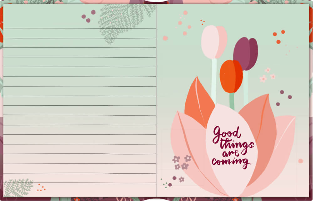 4050003953144_2-1 Tagebuch: Live every moment - Handlettering
