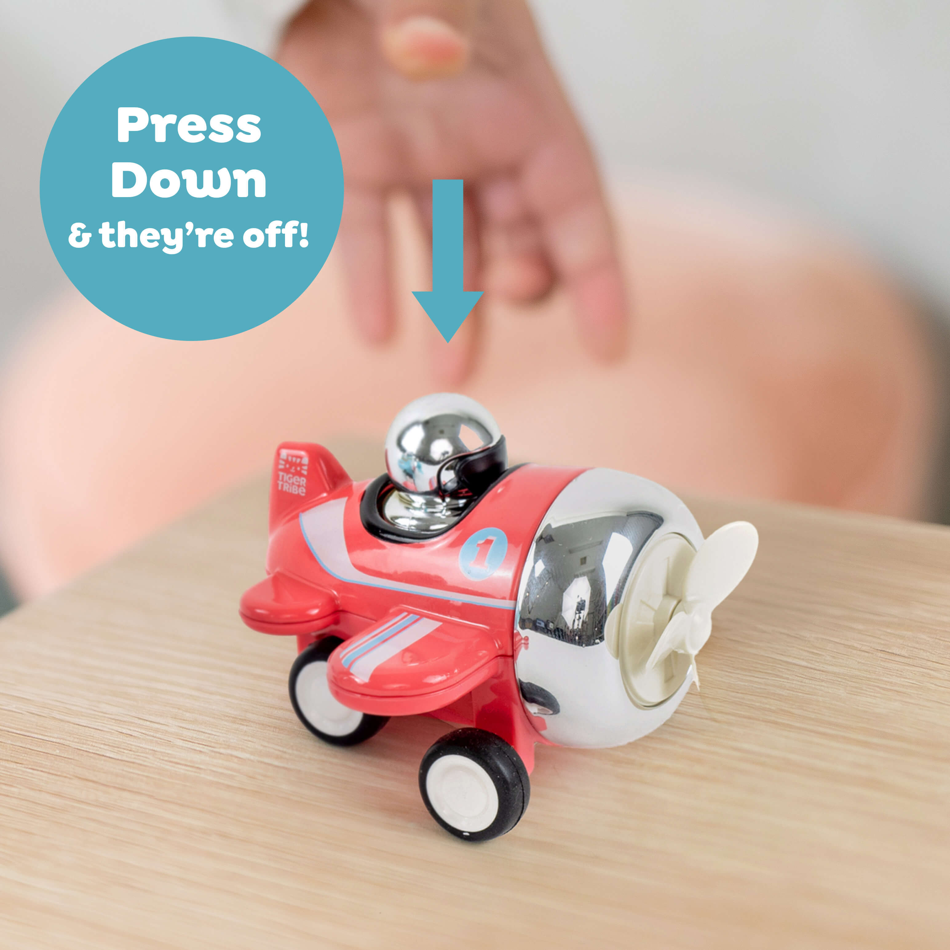 Presto Flugzeug Swoop rot