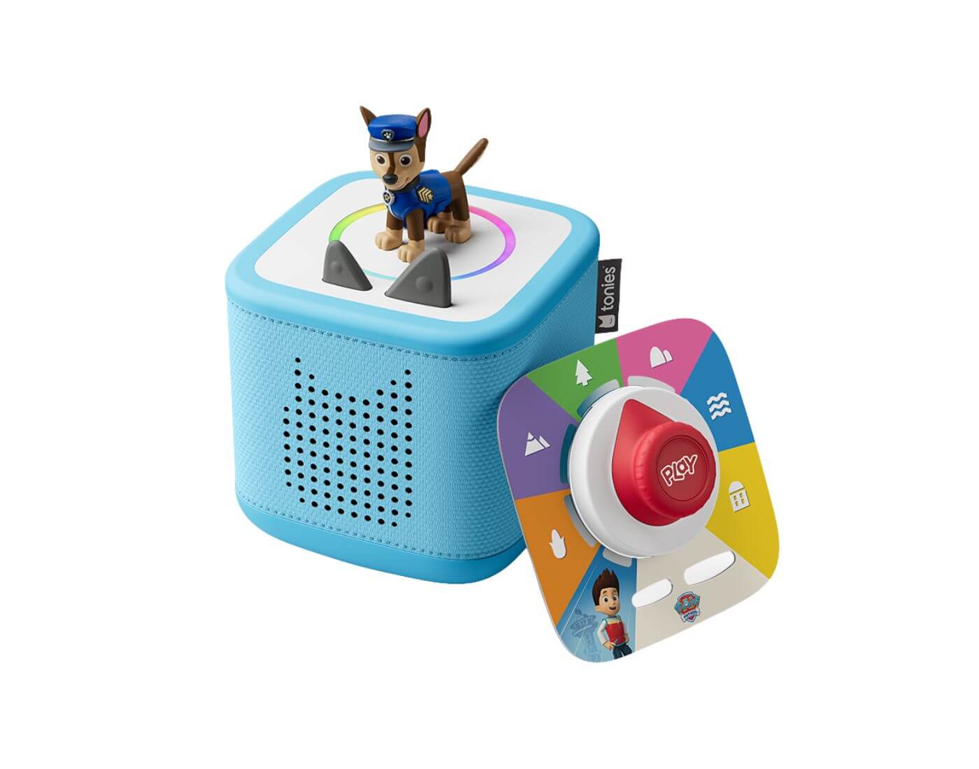 tonies® Toniebox 2 Starter Set Himmelblau mit Paw Patrol tonie® Chase und Play Set