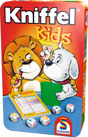 Kniffel® Kids, Bring-Mich-Mit-Spiel in Metalldose