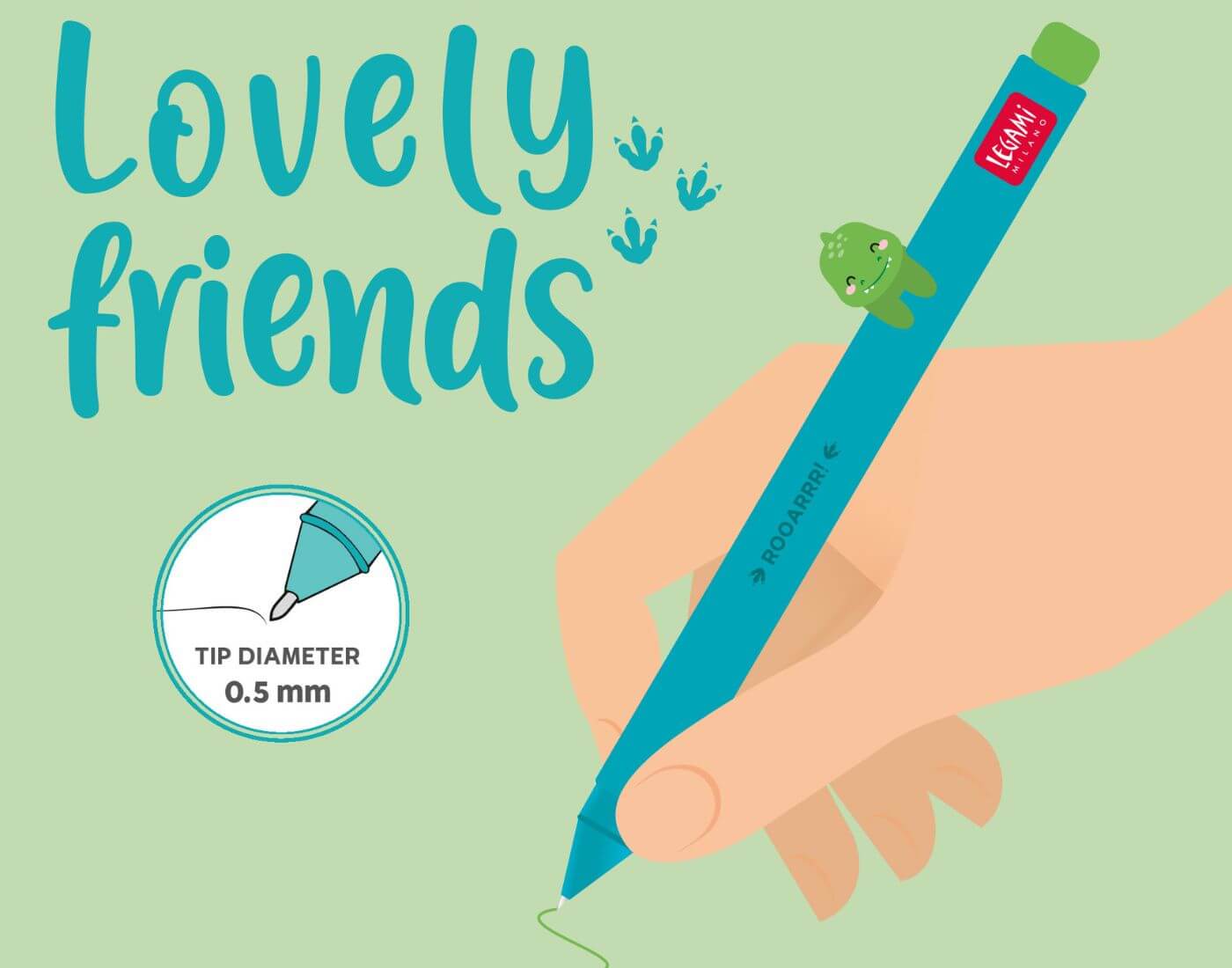 legami-gelstift-friends-dino-2-1 Legami Gelstift - Lovely Friends - Dino
