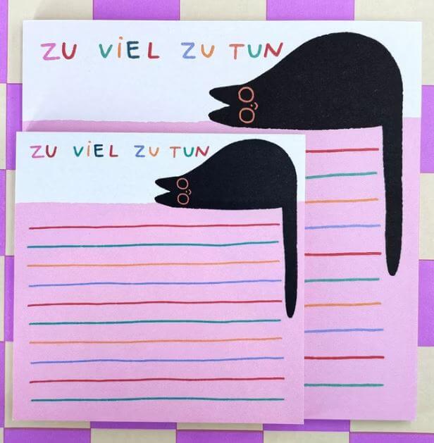 Notizblock - Zu viel zu tun Block - groß (einzeln)