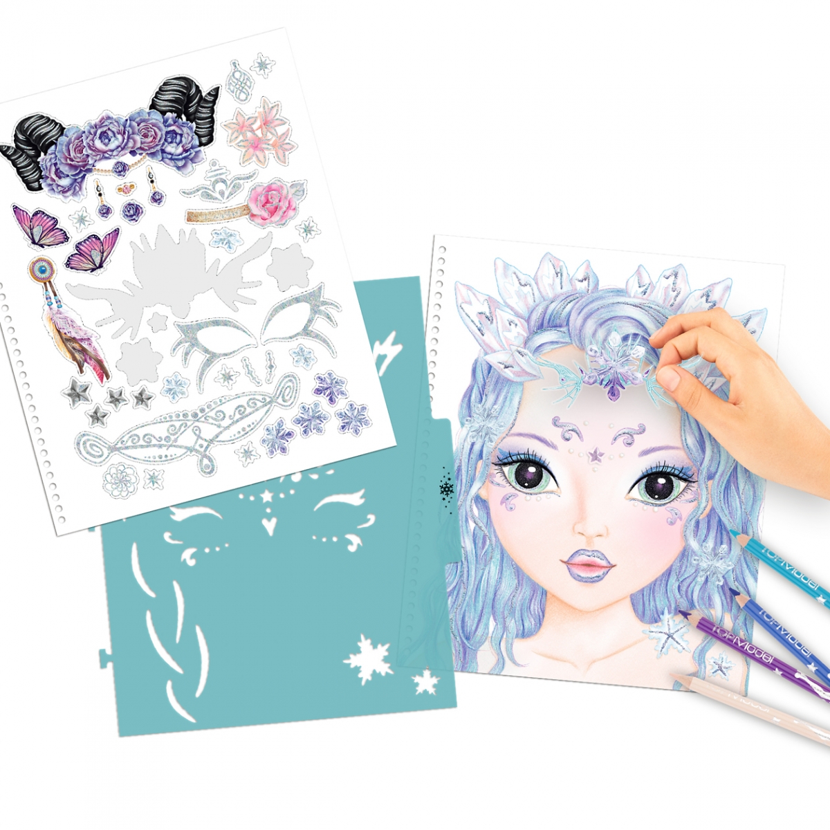 Create your Fantasy Face - Malbuch