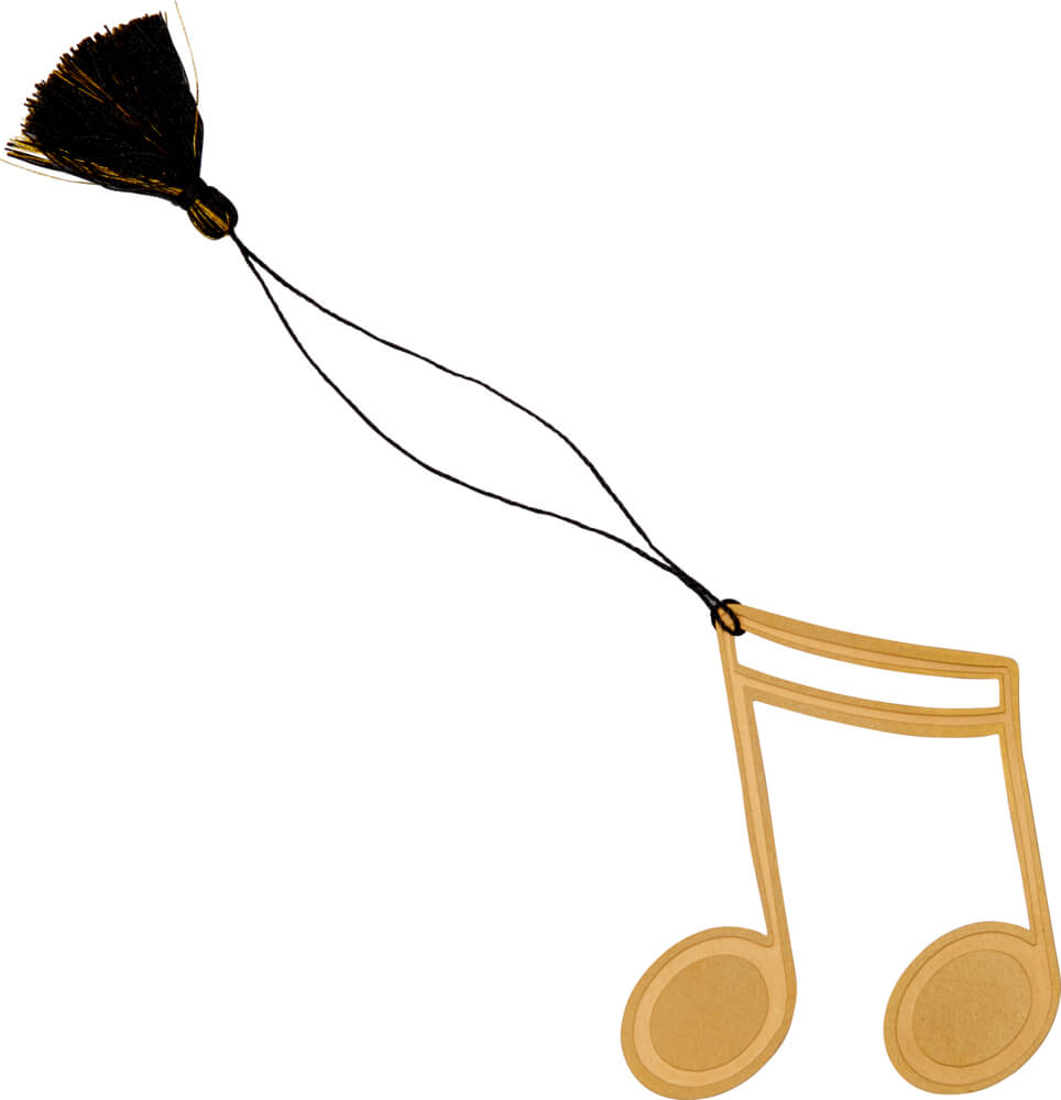 Lesezeichen aus Metall - All about music (einzeln)