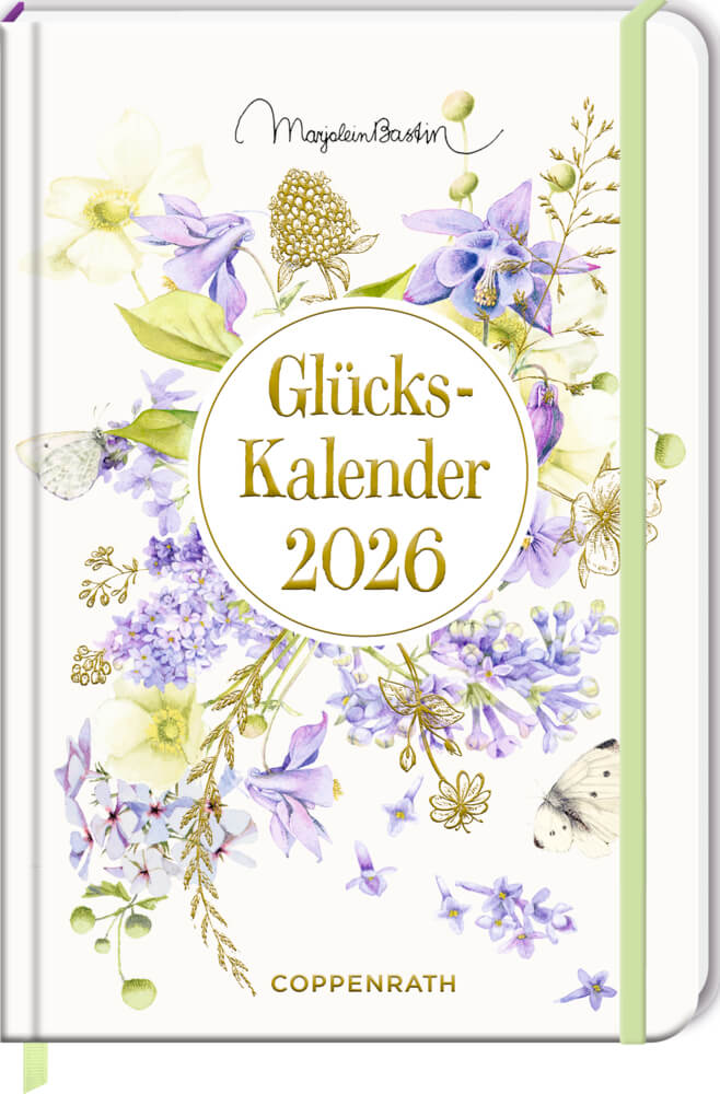 Großer Wochenkalender: GlücksKalender 2026 (violett) - M.Bastin