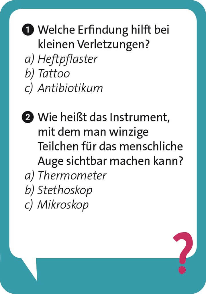 Erfindungen-Quiz-3 Pocket Quiz junior - Erfindungen