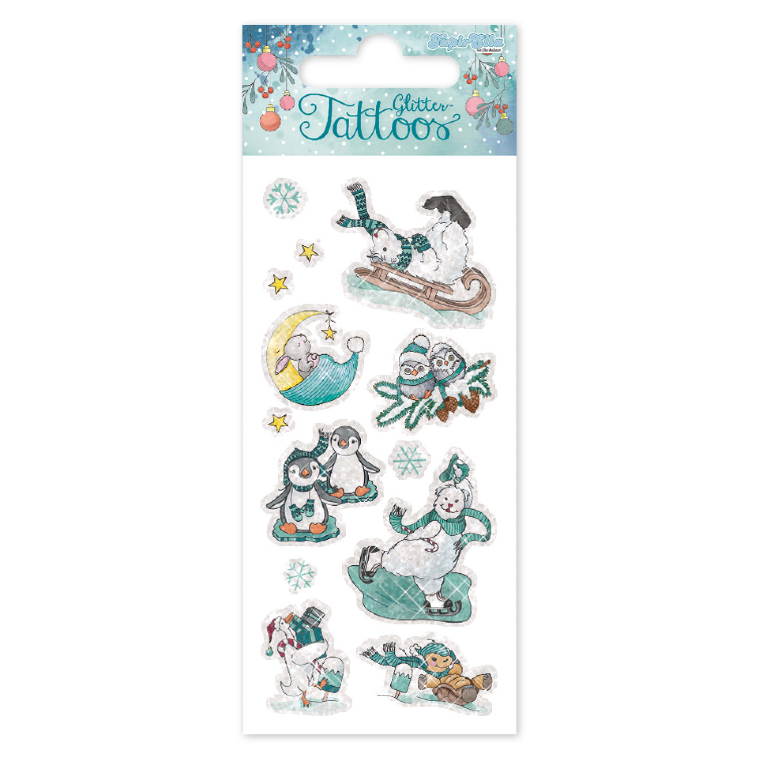 Glitter-Tattoo Winterzauber