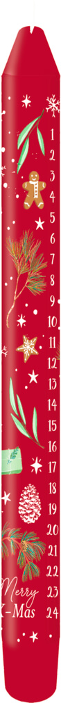 4050003725727-1 Alle Jahre wieder, Adventskalender-Kerze