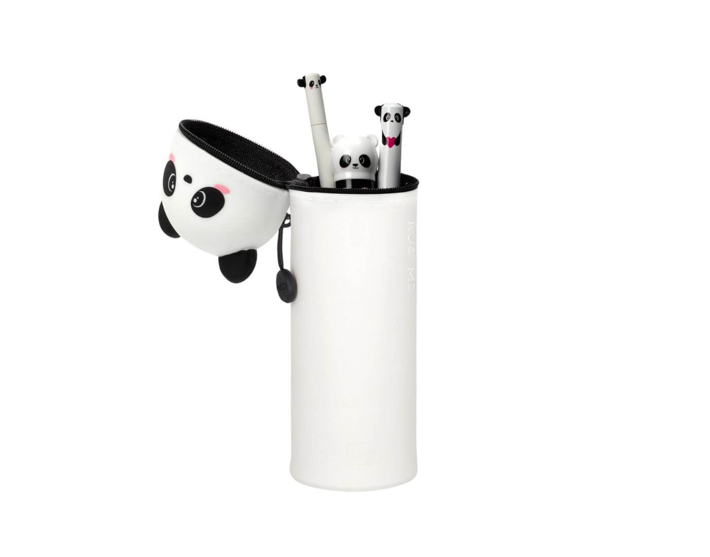 Federmäppchen Panda 2 in 1 aus weichem Silikon