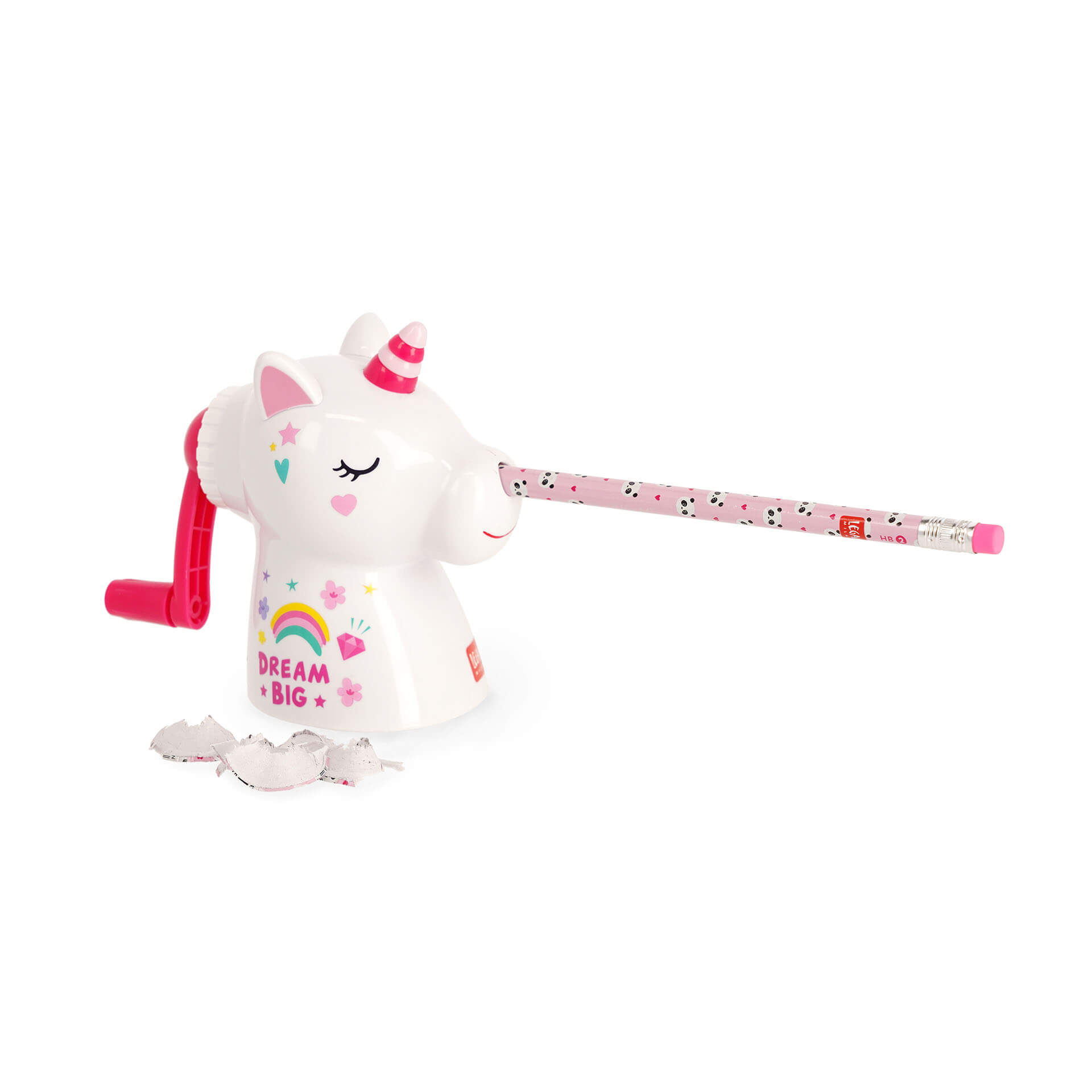 US0001_4 Kurbel-Bleistiftspitzer – Dream Big Einhorn