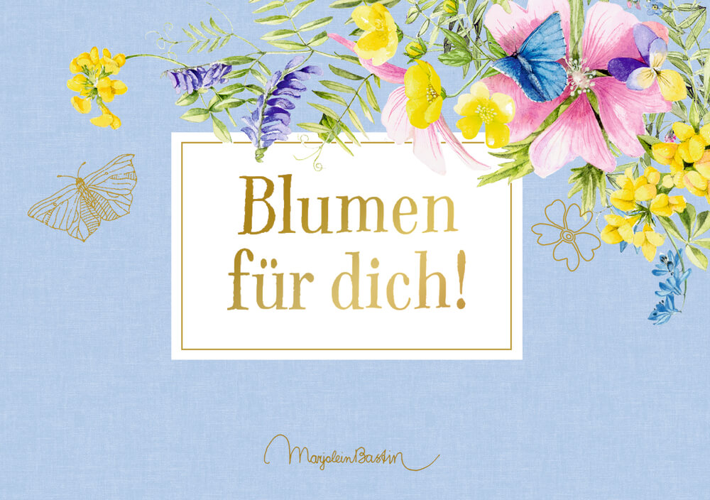 Pop-up-Grußkarte: Blumen für dich! - GartenLiebe (M. Bastin)