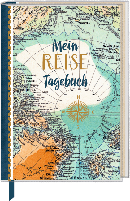 4050003718156 Eintragbuch: Mein Reisetagebuch (Landkarte) Reisezeit