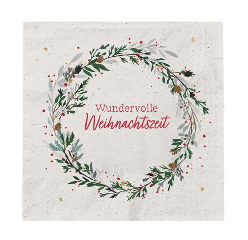 Cocktailservietten Weihnachten Wundervolle Weihnachtszeit
