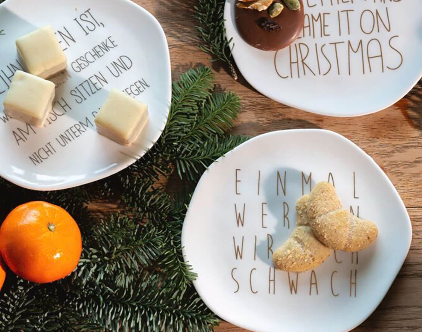 Weihnachtsteller. Klein - Weihnachten ist...