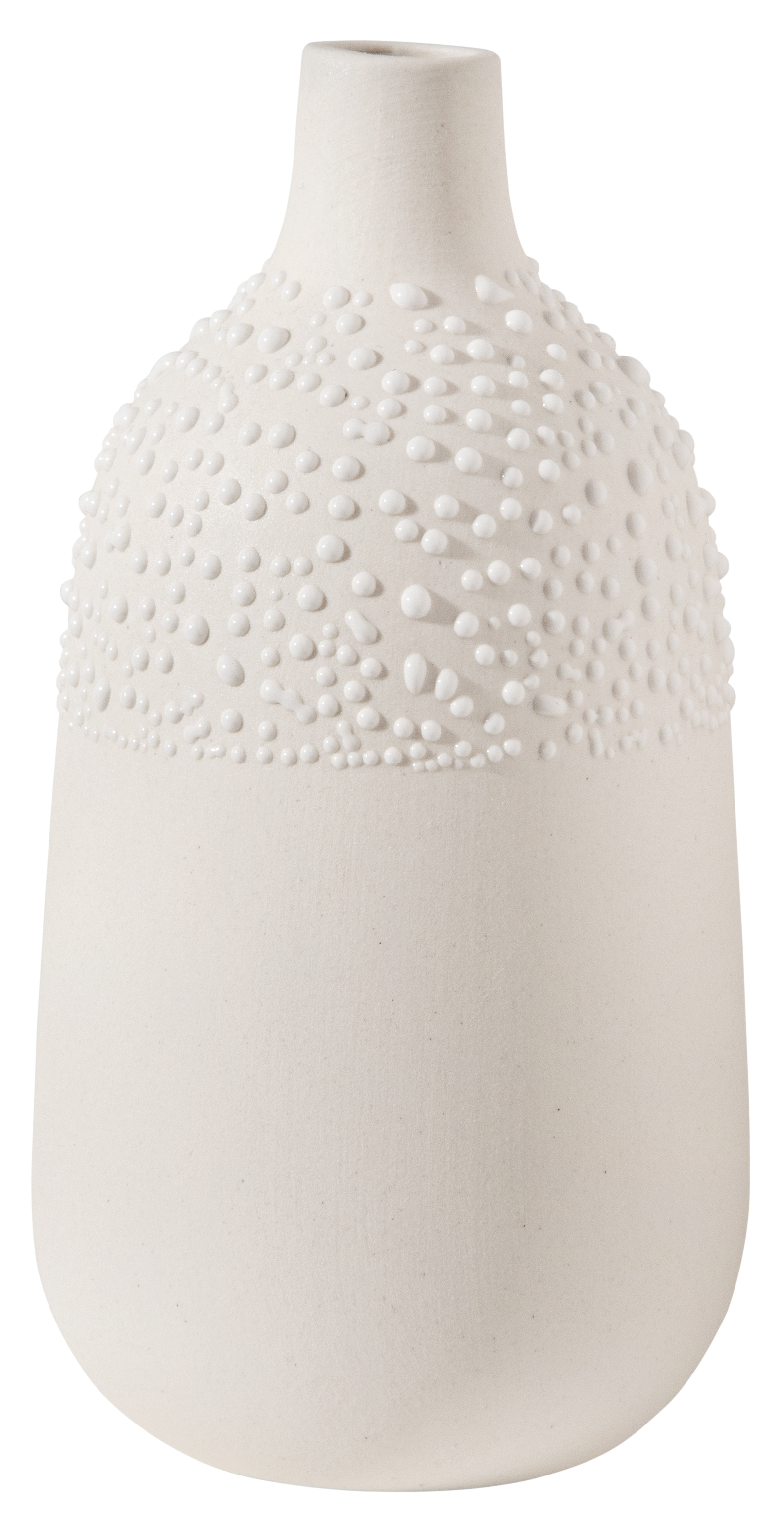 14380_NEUe ZUHAUSE WEISSE PERLENVASE "DESIGN 4"