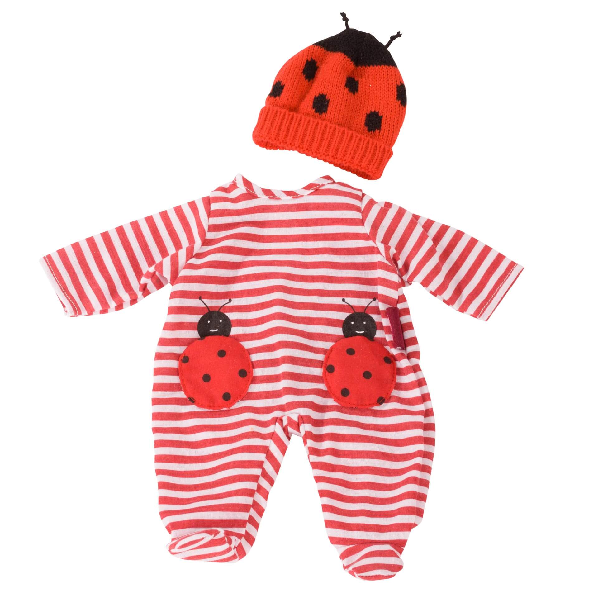 Puppenkleidung Kombi Baby Ladybug Gr. S (30-33 cm)