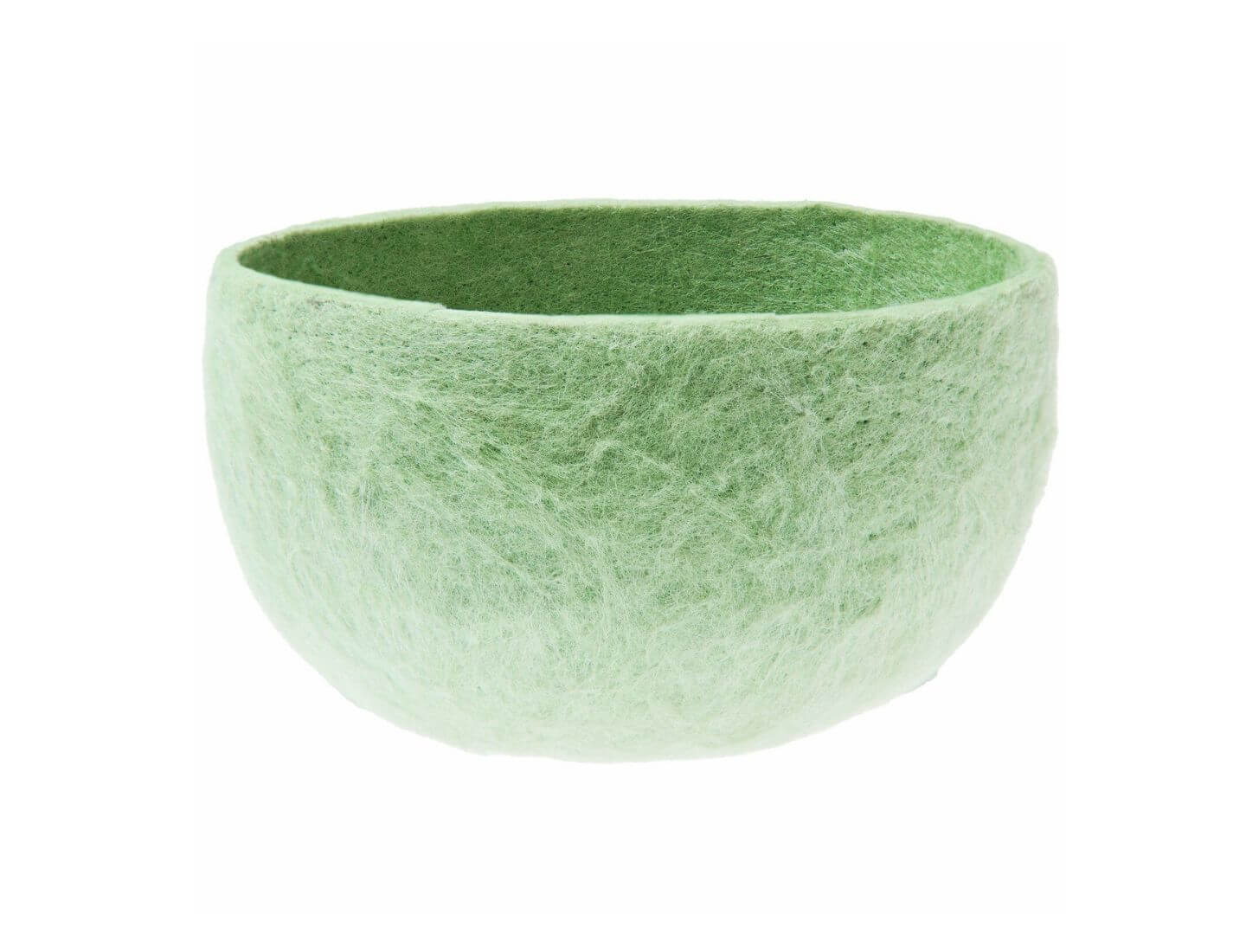 Filz-Körbchen rund Grün