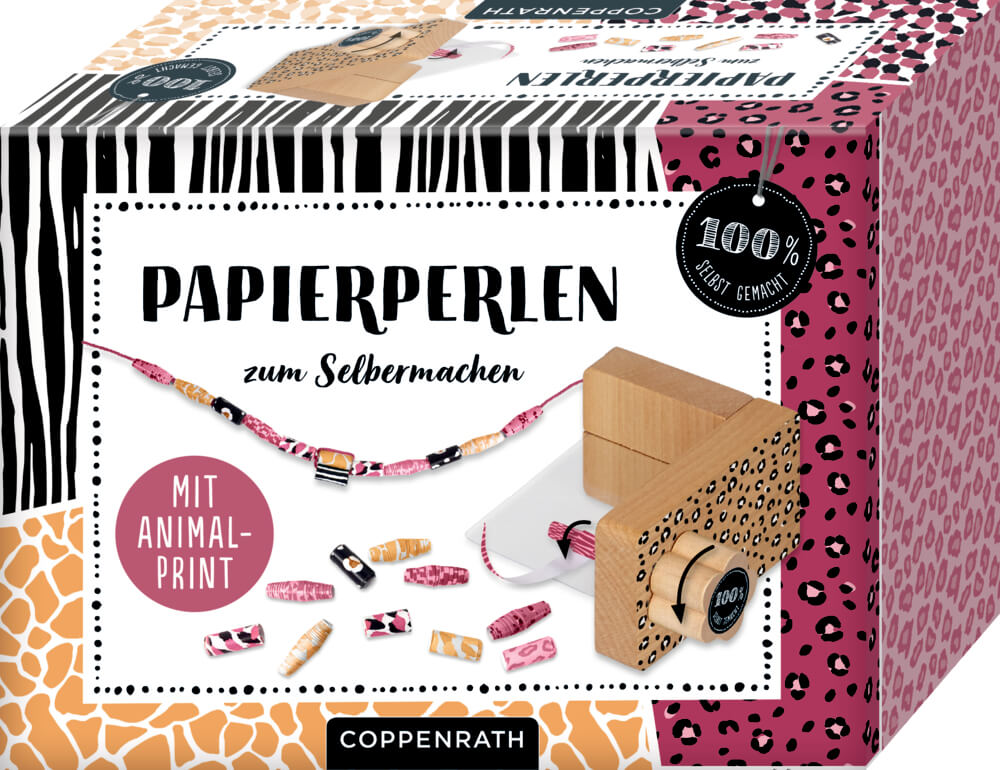4050003957524 Papierperlen zum Selbermachen Tierprint - 100% selbst gemacht
