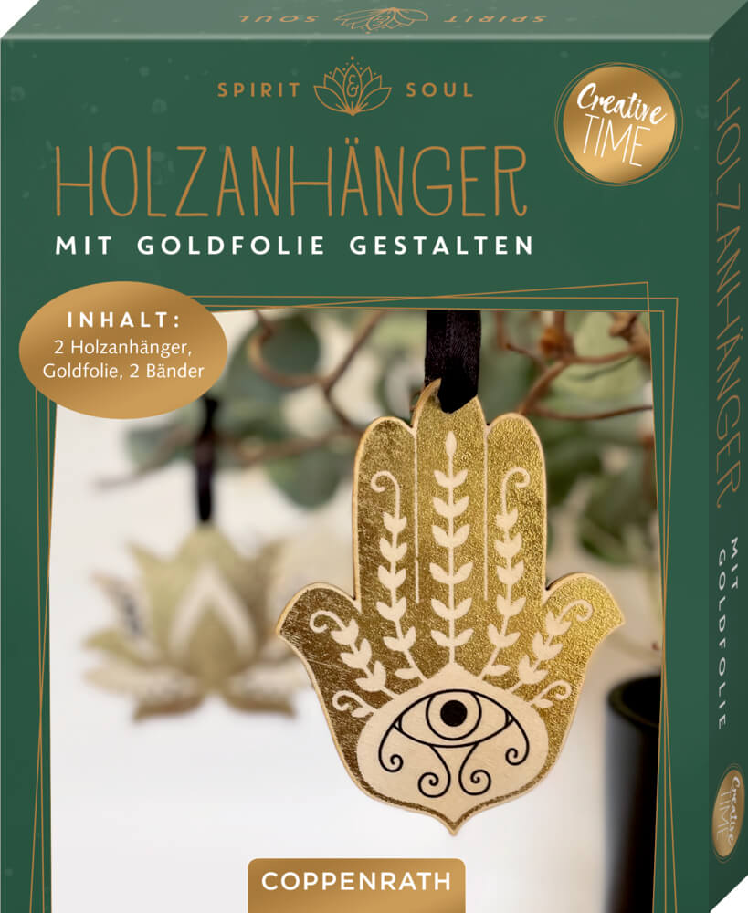 4050003954233_2 Holzanhänger mit Goldfolie gestalten - Spirit & Soul (CreativeTime) (einzeln)