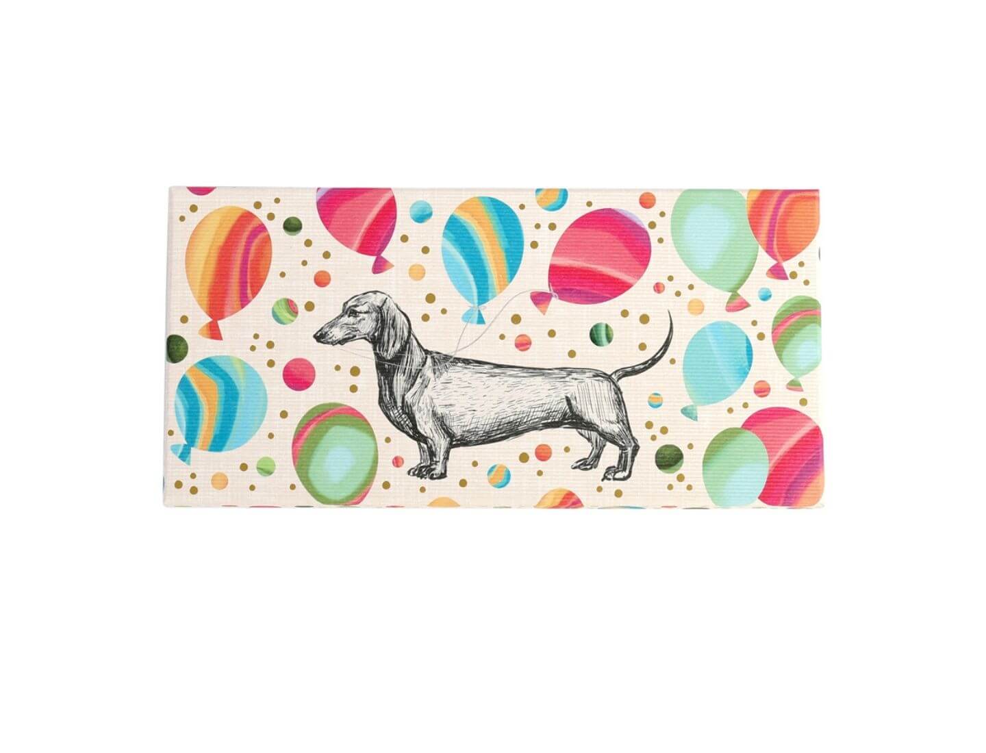 Geschenkbox Dackel Ballons