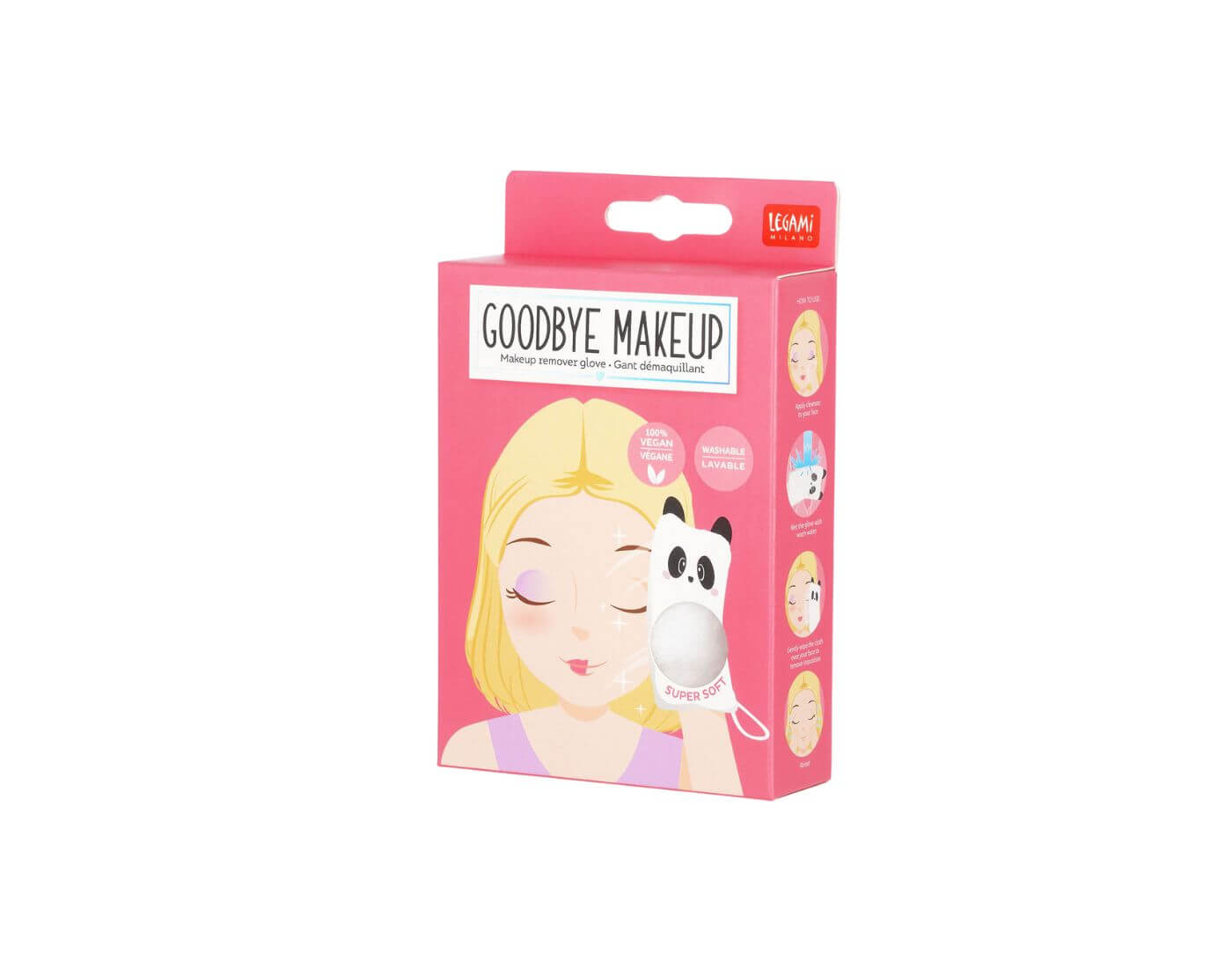 Abschminkhandschuh - Goodbye Makeup! - Panda