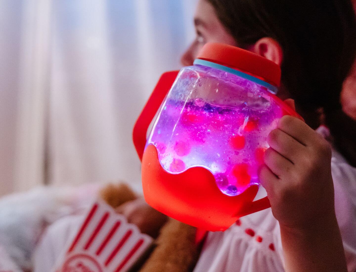 Glo Pals Sensory Jar Coral