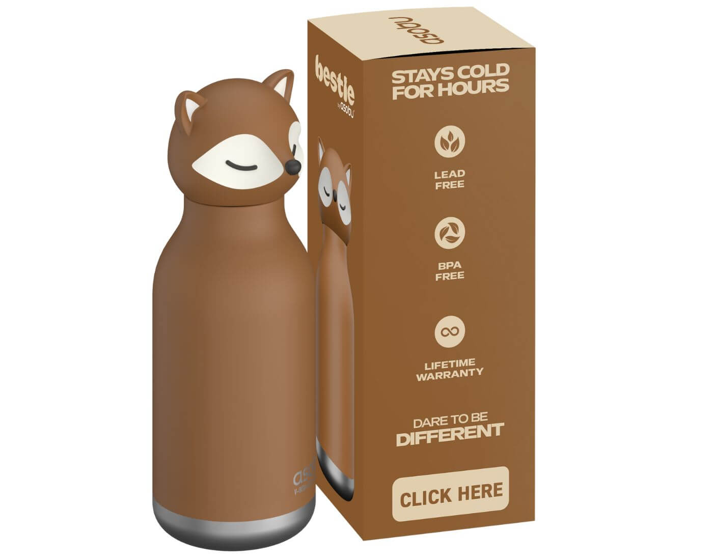Bestie Trinkflasche Fuchs