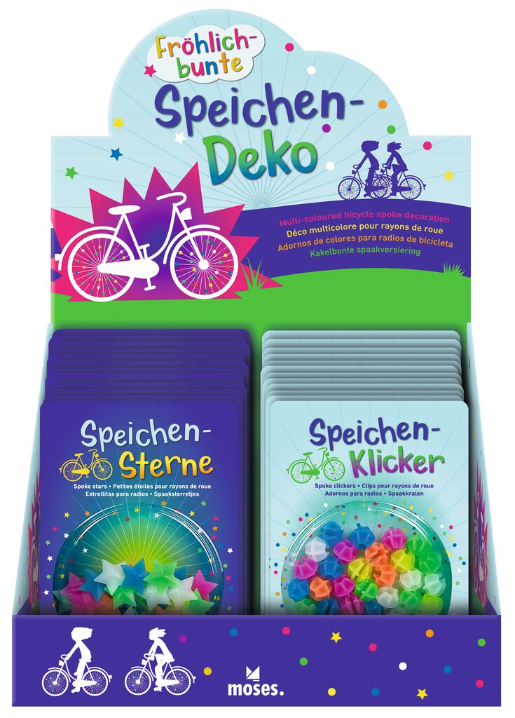 Fröhlich-bunte Speichendeko (versch. Motive, einzeln)