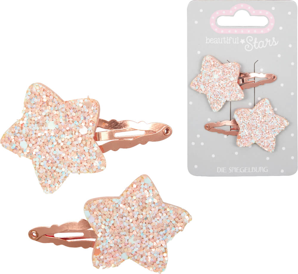 Haarclips Stern Kupfer - beautiful Stars (einzeln)