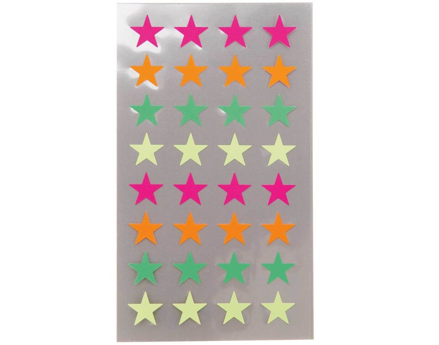 Paper Poetry Sticker Sterne neon