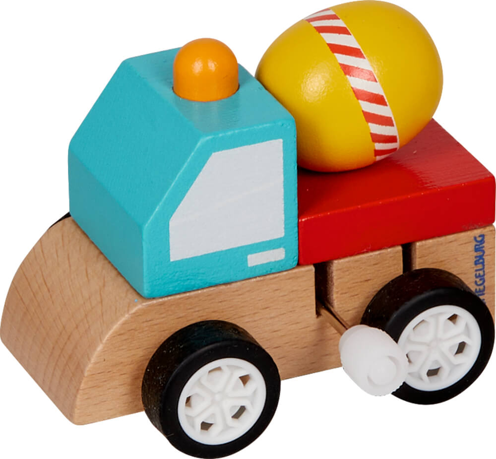 Baustellenfahrzeug zum Aufziehen - Bunte Geschenke (einzeln)