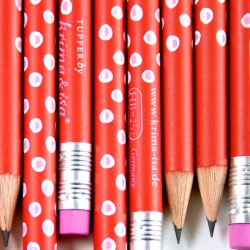 Bleistift Tupfer Rot