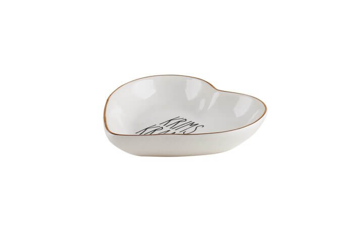 Love Plates, Deko-Teller, Porzellan, "Krims Krams", Herz, weiß