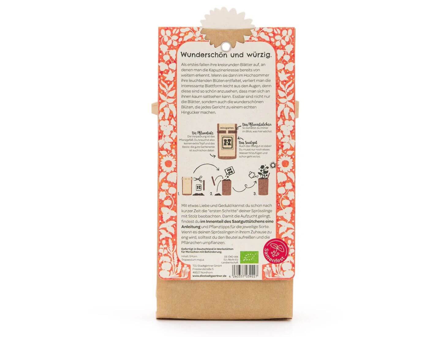 Minigarten - Kapuzinerkresse - BIO