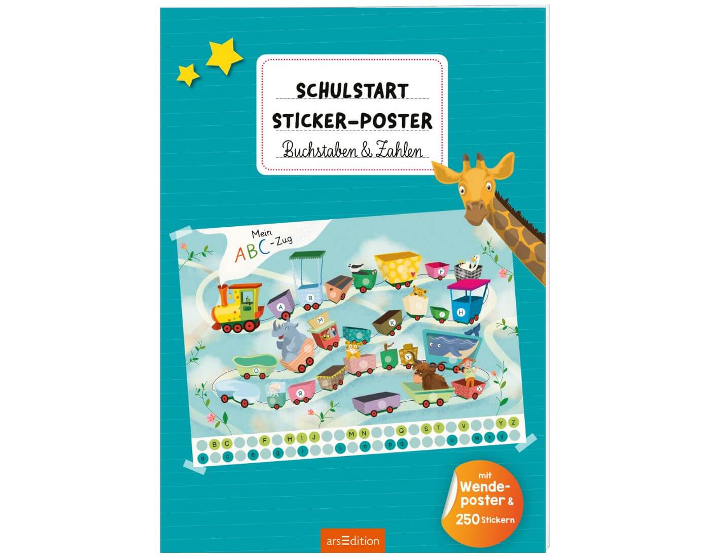 Schulstart-Sticker-Poster Buchstaben & Zahlen Schulstart-Sticker-Poster Buchstaben & Zahlen