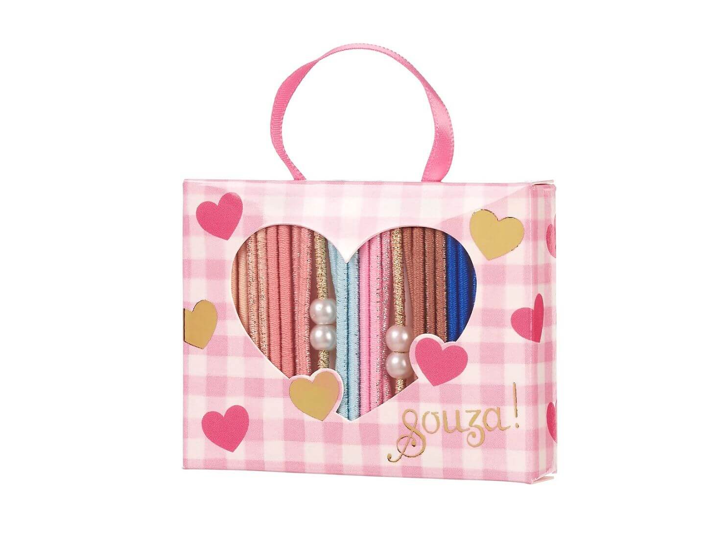 Haargummi Lente pink 24 Stück