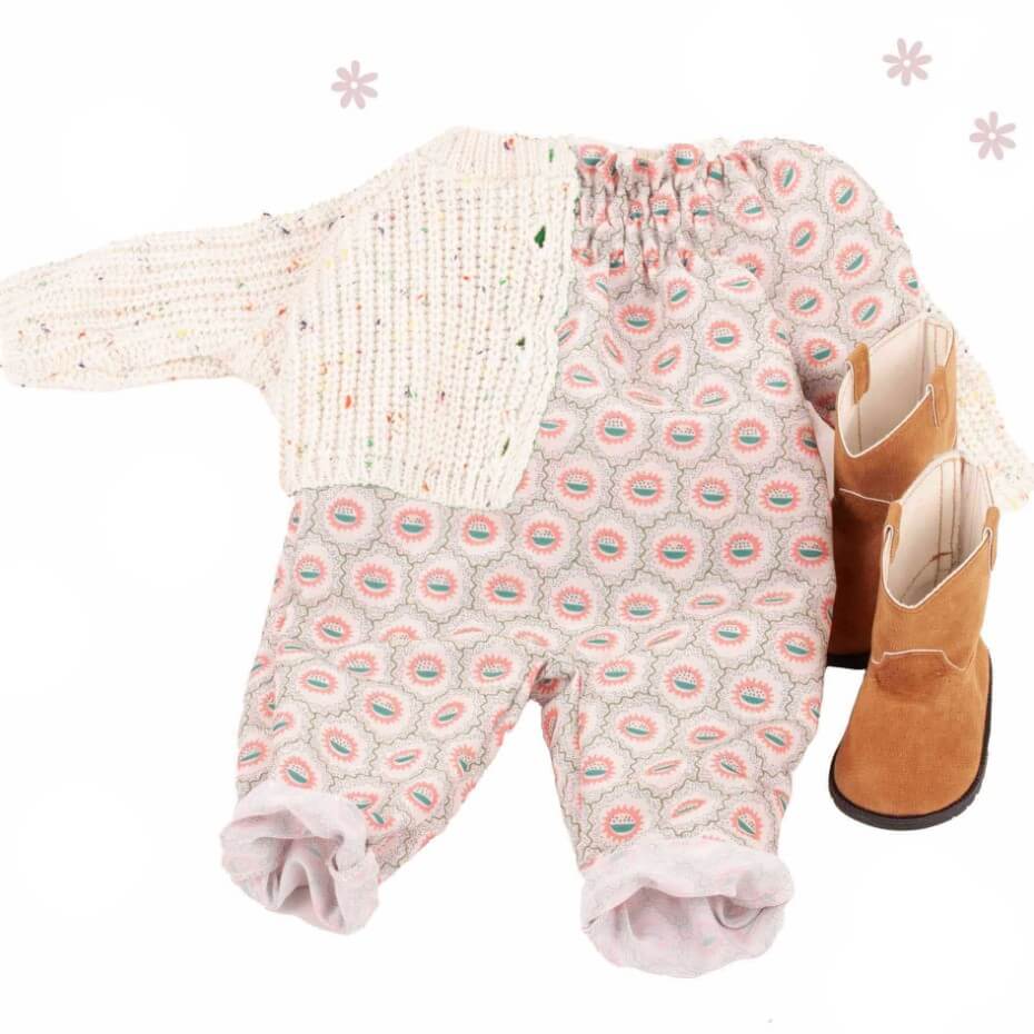 Puppe Kombi Cool Girl - Größe XL (45-50 cm)