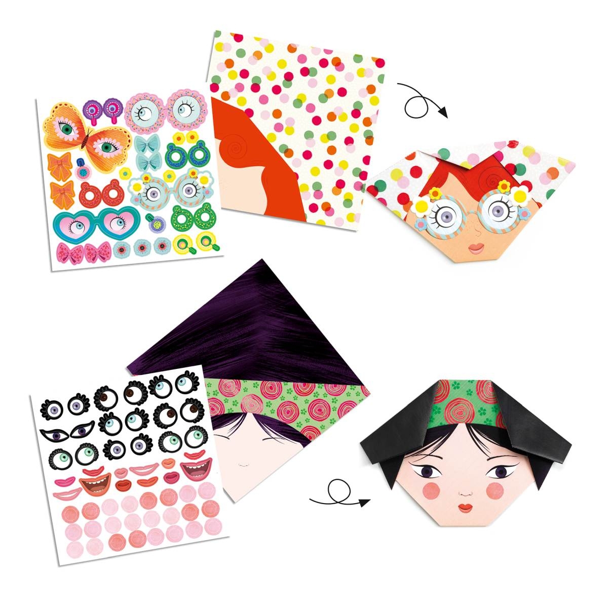 DJ08757-Origami-Lustige-Gesichter-3 Origami Lustige Gesichter
