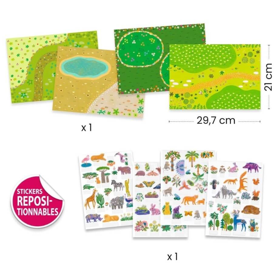 Sticker zum Aufstellen - Tiere