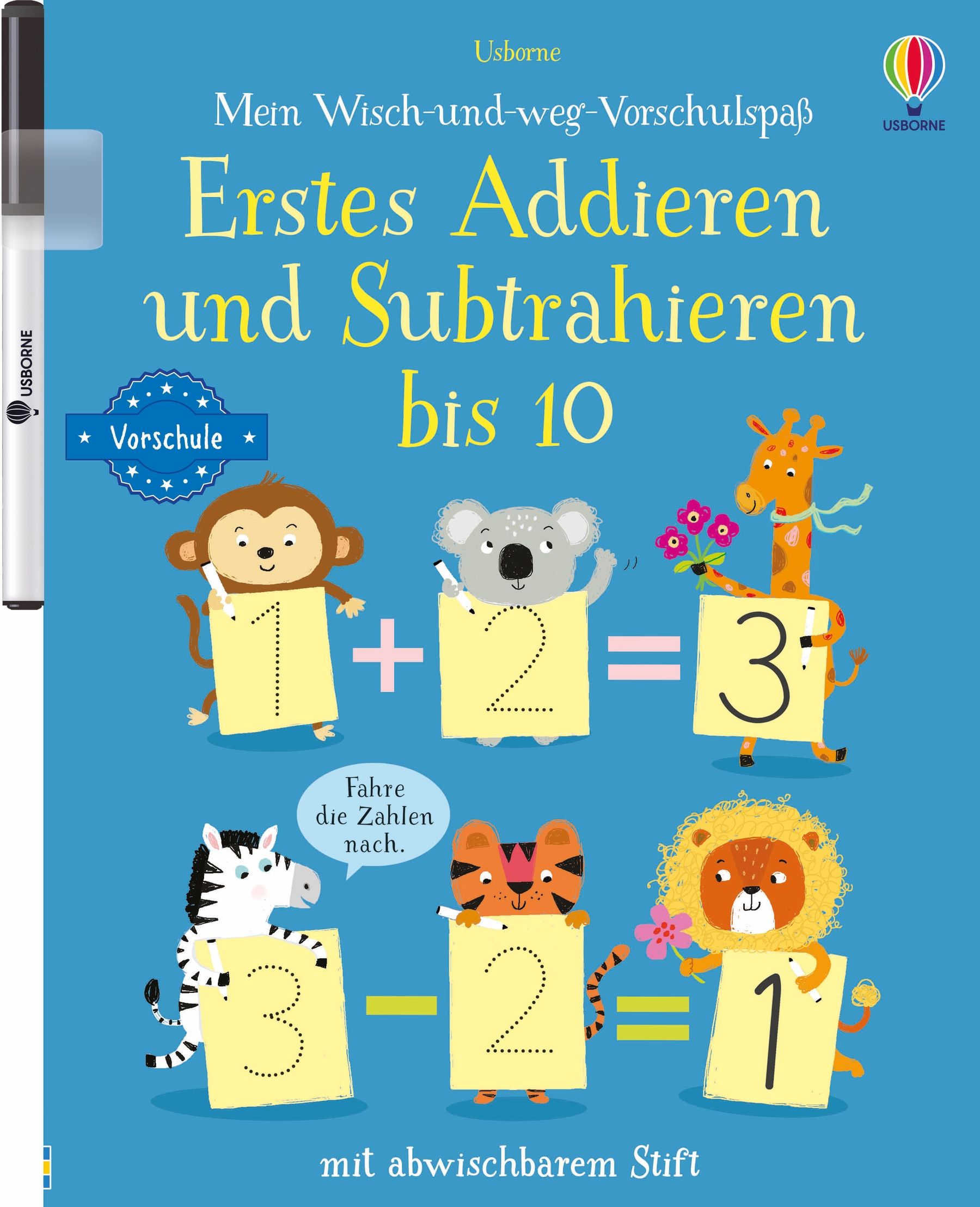 Mein Wisch-und-weg-Vorschulspaß: Erstes Addieren und Subtrahieren bis 10